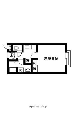 パルプラザ(1K/2階)の間取り写真