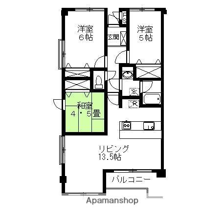 シャトレM(3LDK/2階)の間取り写真