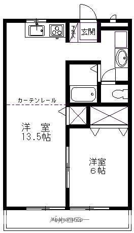 H・SANEI(1LDK/1階)の間取り写真