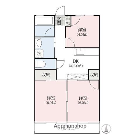 GSみつまた(3DK/3階)の間取り写真