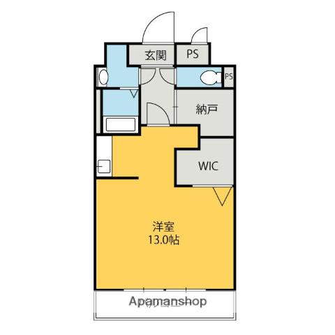 サンパレス前橋(1DK/8階)の間取り写真