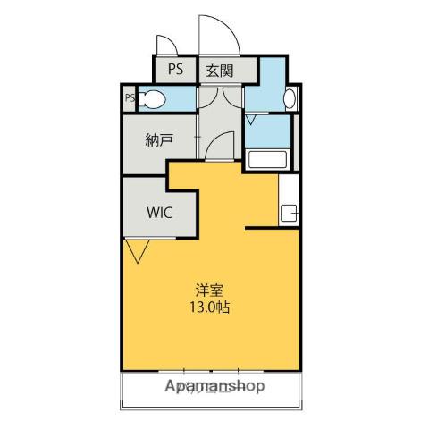 サンパレス前橋(1K/3階)の間取り写真