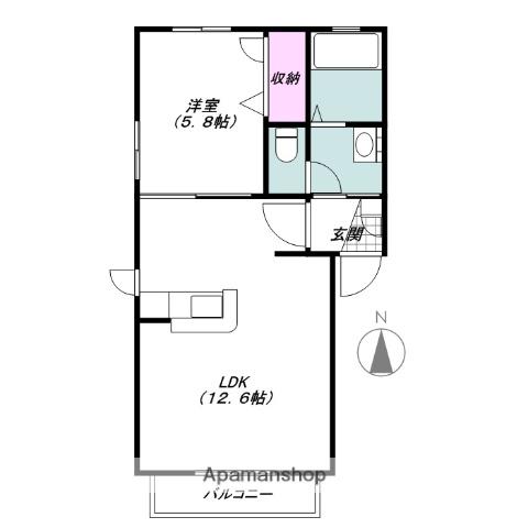 サンクレイドルARAMAKI(1LDK/1階)の間取り写真
