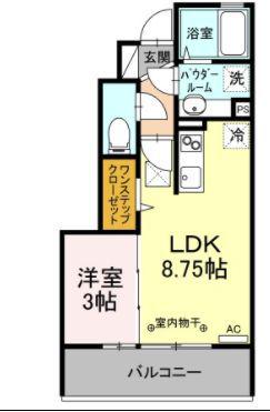 サンライトレジデンスⅢ(1LDK/1階)の間取り写真
