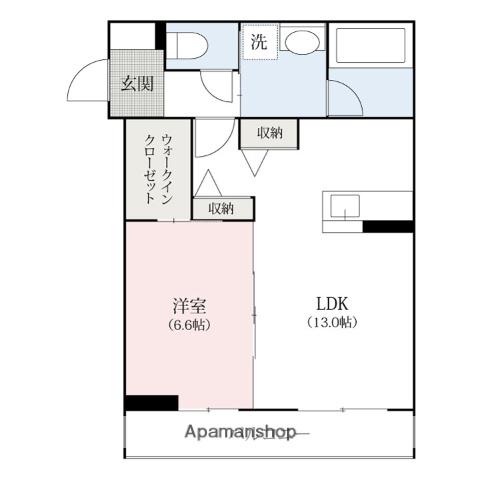 シャーメゾン表町(1LDK/3階)の間取り写真