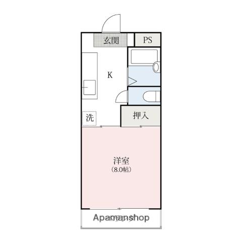 ハイツロベール(1K/3階)の間取り写真