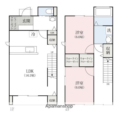 ＳＧテラス元総社Ⅰ(2LDK)の間取り写真