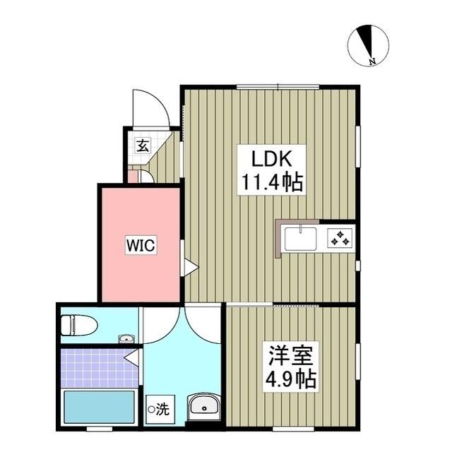 ANIMAL KINGDOM(1LDK/1階)の間取り写真