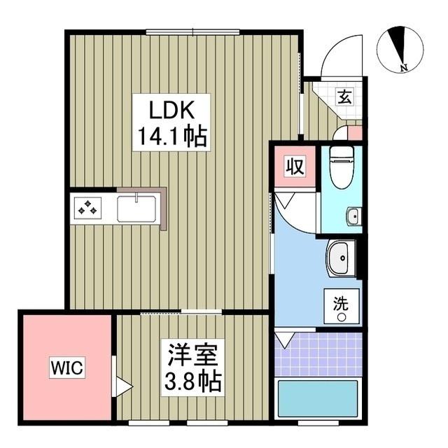 ANIMAL KINGDOM(1LDK/1階)の間取り写真