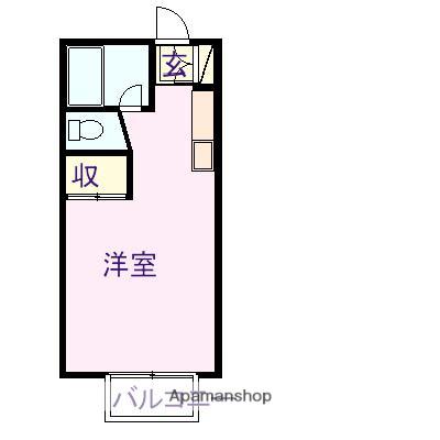 プレンティーライフ(1LDK/1階)の間取り写真