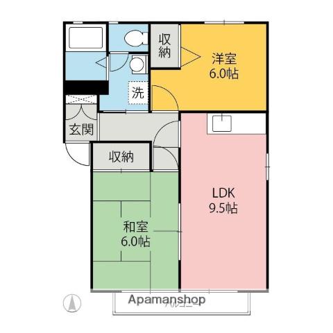 エトス21ABC(2LDK/1階)の間取り写真