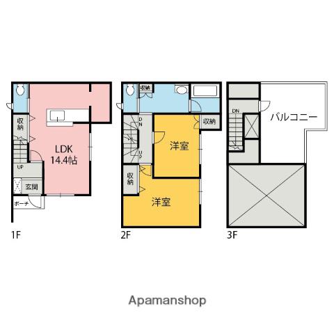 両毛線 伊勢崎駅 徒歩5分 2階建 築16年(2LDK)の間取り写真