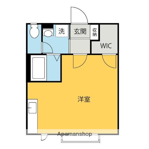 プランドール(ワンルーム/1階)の間取り写真