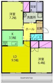セイスイヒルズ(2DK/2階)の間取り写真