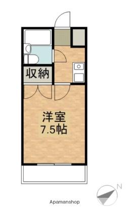 わんず・ほうむハイツ(1K/2階)の間取り写真