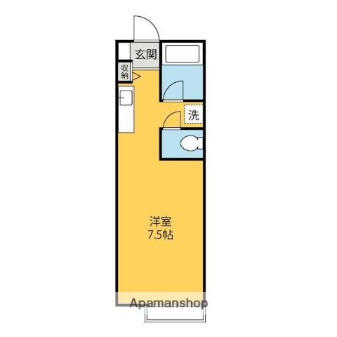 ハイツAKABORI(1K/2階)の間取り写真