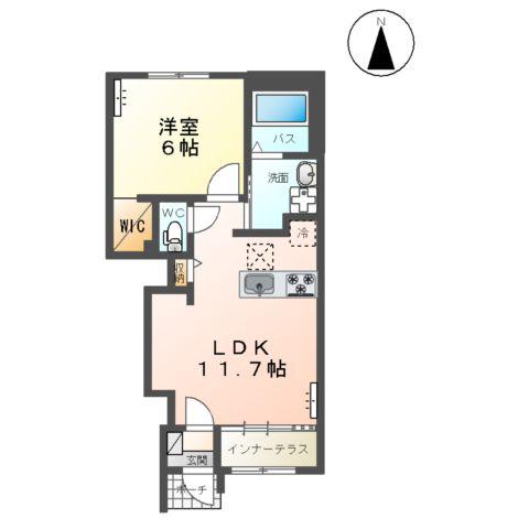 グランエポック(1LDK/1階)の間取り写真