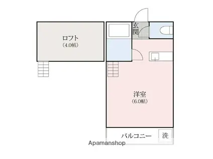 サンヒルズ富塚(ワンルーム/3階)の間取り写真