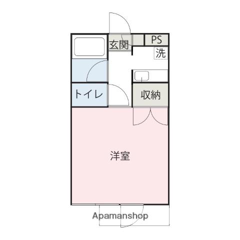 仁天堂ビル(ワンルーム/3階)の間取り写真