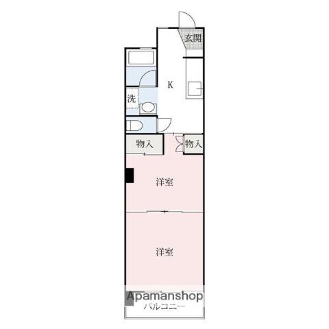 高砂町ハイツ(1K/7階)の間取り写真