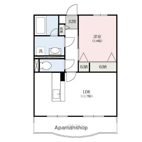 エルシード(1LDK/3階)の間取り写真