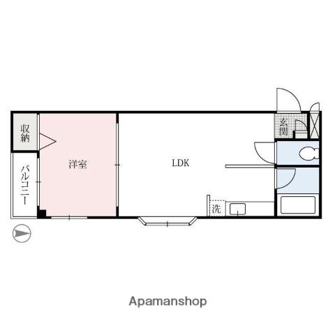 ヒル21(1LDK/2階)の間取り写真