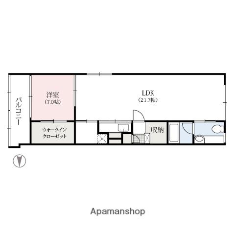 STYLE9(1LDK/3階)の間取り写真