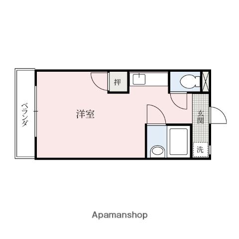 KOWA石原(ワンルーム/2階)の間取り写真