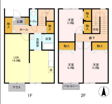 ソラティーオ(3LDK)の間取り写真