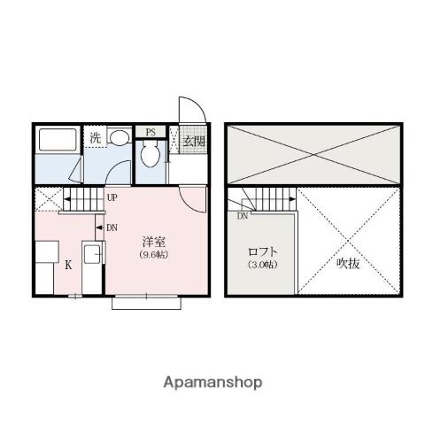 カーサチェレステ(ワンルーム/1階)の間取り写真