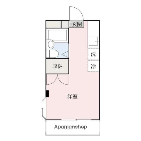 ハイツハナミズキ(ワンルーム/2階)の間取り写真