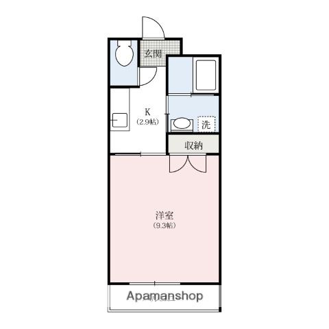 リリーブル小田原屋(1K/2階)の間取り写真