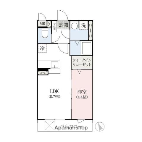 LA・MAISON TAKASAKI(1LDK/1階)の間取り写真