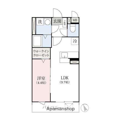 LA・MAISON TAKASAKI(1LDK/1階)の間取り写真