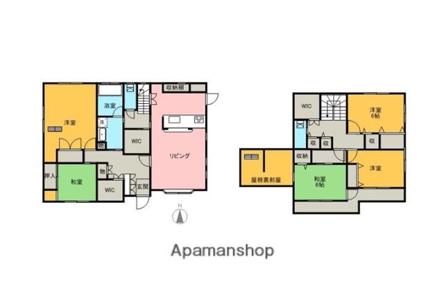 上信電鉄上信線 佐野のわたし駅 徒歩20分 2階建 築19年(5LDK)の間取り写真