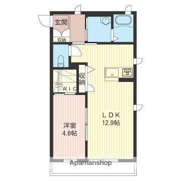 AMBIENTE(1LDK/1階)の間取り写真