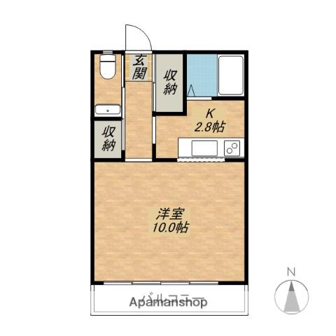 朝日ビルアパートメント(1K/3階)の間取り写真