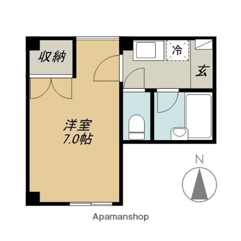 プラティークハイツ(1K/3階)の間取り写真