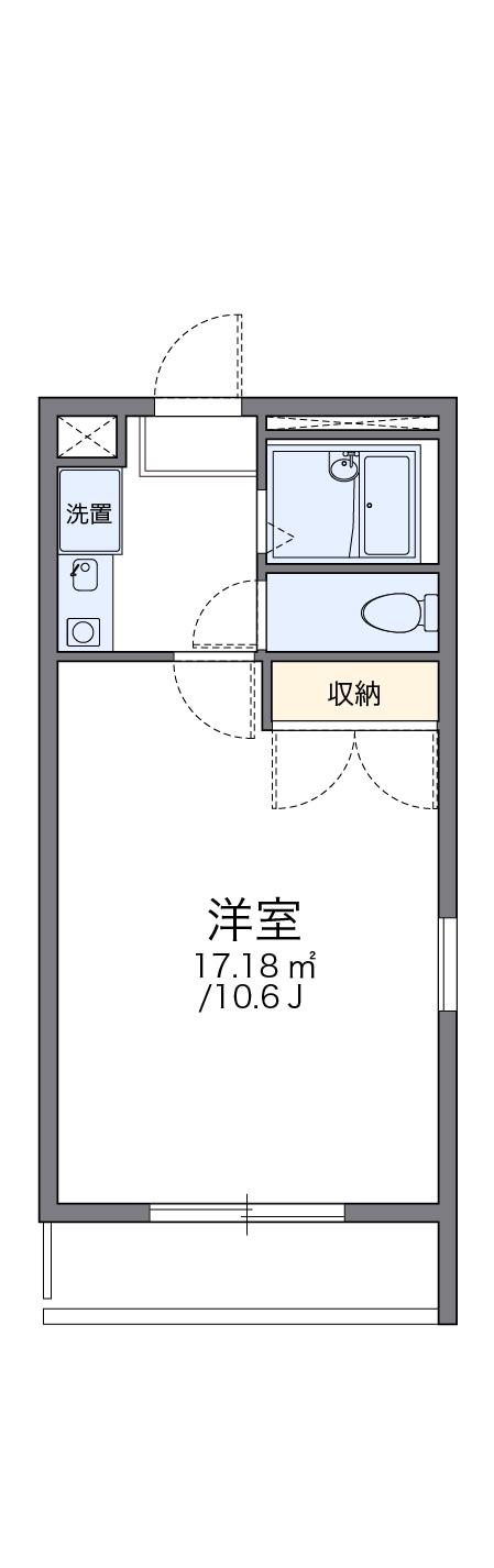 レオパレスアクシオン(1K/2階)の間取り写真