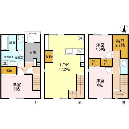 ベルネーレ(3LDK)の間取り写真