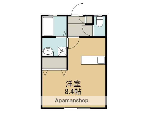 レジデンス竹富Ⅱ(1K/2階)の間取り写真