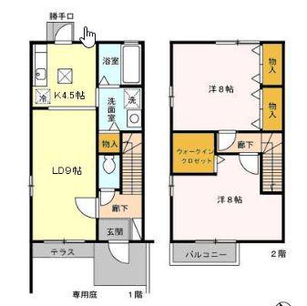 マルシェ(2LDK/2階)の間取り写真