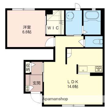 レジデンスクロルセ(1LDK/1階)の間取り写真