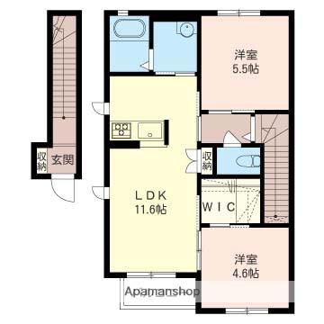 ウィルコート(2LDK/2階)の間取り写真