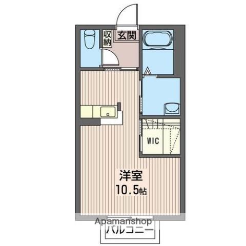 ラフィネド・メゾン(ワンルーム/2階)の間取り写真