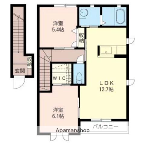 メゾンウィステリア(2LDK/2階)の間取り写真