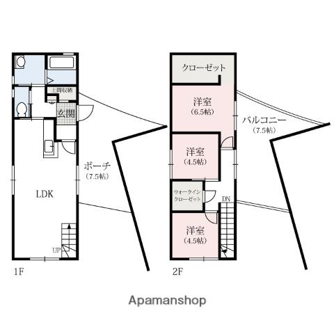アメカーヤ(3LDK)の間取り写真