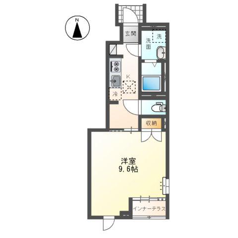 東別所町アパートTR1013N1(1K/1階)の間取り写真