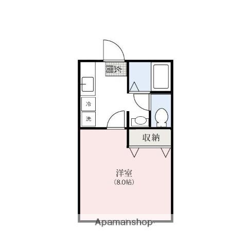 五番街ハイツ(ワンルーム/2階)の間取り写真