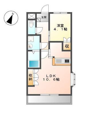 サンセベリア(1LDK/2階)の間取り写真